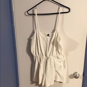 H&M Divided White swim coverup romper
